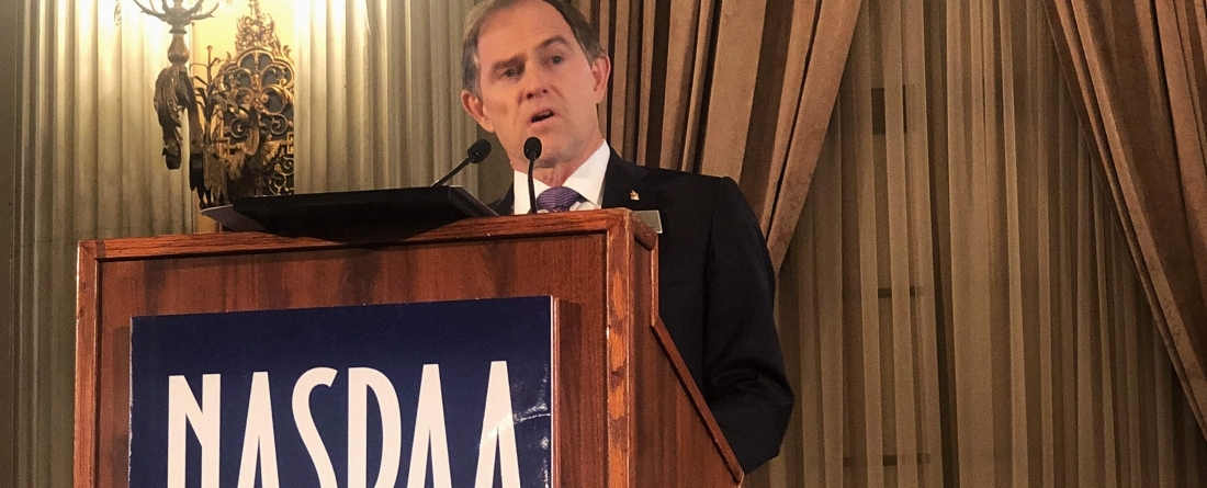dean orr at Naspaa podium