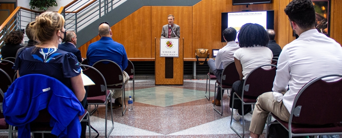 wide shot of the conference and attendees