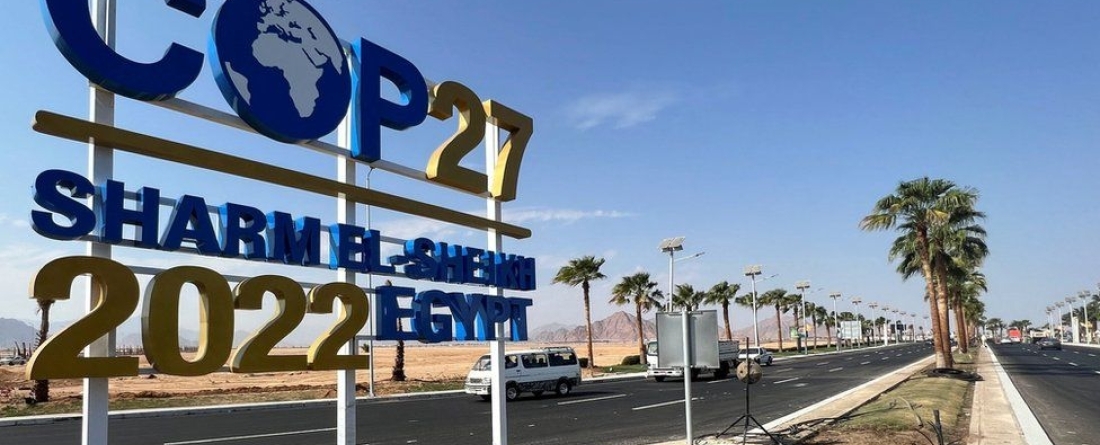picture of COP27 sign