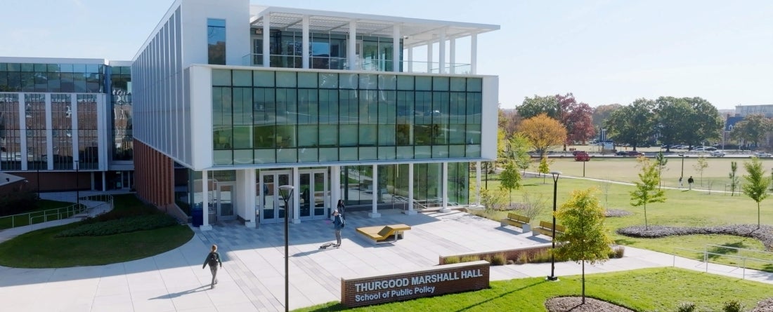 Thurgood Marshall Hall, west entrance