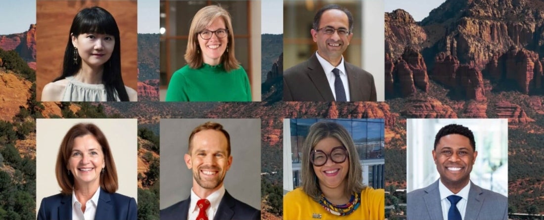 headshots of 7 people: Lucy Qiu, Jen Littlefield, Anand Patwardhan, Meg Brindle, James Stillwell, Brandi Slaughter and Cullen Merritt