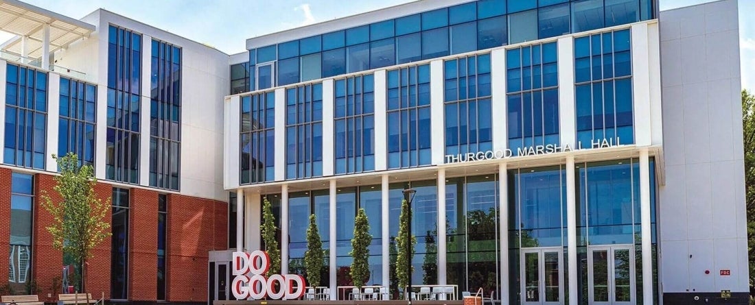 image of academic building Thurgood Marshall hall
