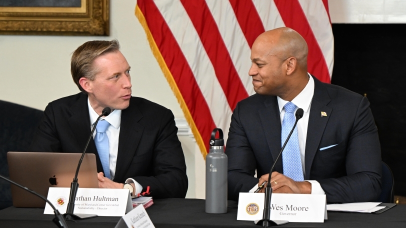 nate and governor moore at roundtable